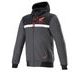 BUNDA CHROME STREET HOODIE HONDA KOLEKCE, ALPINESTARS (ČERNÁ/ŠEDÁ/ČERVENÁ) 2024