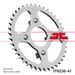 REŤAZOVÁ SADA D.I.D CHAIN - STRIEBORNÝ REŤAZ 420 D, NETESNENÝ, KOLIESKO SUPERSPROX, ROZETA JT PRE HONDA ST 50 DAX 1988-1989