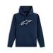 ALPINESTARS AGELESS HOODIE 3 – VOĽNOČASOVÁ MOTO MIKINA (MODRÁ/BIELA)