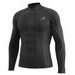 FUNKČNÝ TRIČKO S DLHÝM RUKÁVOM K-MERINO, UNISEX TECSO (ČIERNA)