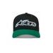ALPINESTARS RETRO SNAPBACK – VOĽNOČASOVÁ ŠILTOVKA (ČIERNA/ZELENÁ)