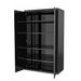 2 DOORS CLOSET WITH KEY LOCK AND 4 ADJUSTABLE SHELVES LV8 EQA2A ČIERNA