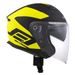 PRILBA JET TECH CORSO, CASSIDA (ČIERNA MATNÁ/ŽLUTÁ FLUO)