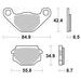 BRAKE PAD BREMBO 07GR0416 CC ROAD