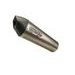 SLIP-ON EXHAUST GPR GP EVO4 E4.T.100.GPAN.TO BRUSHED TITANIUM INCLUDING REMOVABLE DB KILLER AND LINK PIPE
