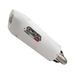 SLIP-ON EXHAUST GPR ALBUS EVO4 E5.BE.16.ALBE5 WHITE GLOSSY INCLUDING REMOVABLE DB KILLER AND LINK PIPE