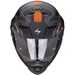 SCORPION PRILBA NA MOTOCYKEL ADX-2 CAMINO, MATNÁ ČIERNA/STRIEBORNÁ/ORANŽOVÁ