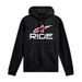 ALPINESTARS RIDE 4.0 – VOĽNOČASOVÁ MOTO MIKINA (ČIERNA/BIELA/ČERVENÁ)