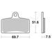 BRAKE PAD BREMBO 07079XS