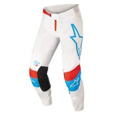 NOHAVICE TECHSTAR QUADRO, ALPINESTARS (BÍLÁ/MODRÁ NEON/ČERVENÁ)