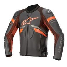 BUNDA GP PLUS R RIDEKNIT, TECH-AIR 5 KOMPATIBILNÝ, ALPINESTARS (ČERNÁ/ČERVENÁ FLUO) 2023