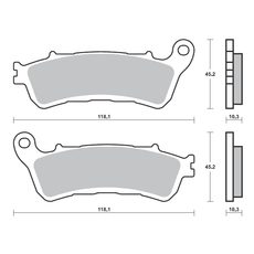 BRZDOVÉ OBLOŽENIE BREMBO 07HO66SP