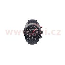 hodinky TECH CHRONO PVD, ALPINESTARS (černá/červená, gumený pásik)