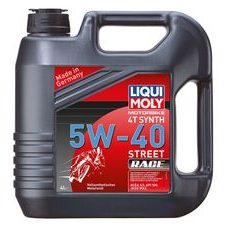 LIQUI MOLY MOTORBIKE 4T SYNTH 5W40 RACE, PLNĚ SYNTETICKÝ MOTOROVÝ OLEJ 4 L