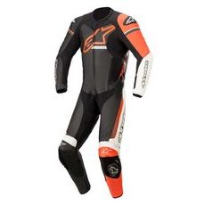 JEDNODIELNA KOMBINÉZA GP FORCE PHANTOM, TECH-AIR 5 KOMPATIBILNÝ, ALPINESTARS (ČERNÁ/BÍLÁ/ČERVENÁ FLUO)