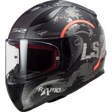 LS2 FF353 RAPID CIRCLE TITANIUM FLUO ORANGE