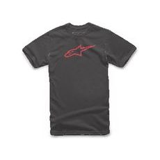 TRIKO AGELESS CLASSIC TEE KRÁTKY RUKÁV, ALPINESTARS (ČERNÁ/ČERVENÁ)