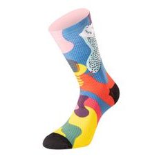 ponožky FUNKY CAMO, UNDERSHIELD (růžová/modrá/žlutá)