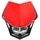 UNI predné maska vrátane svetlá V-Face FULL LED, RTECH (červená/černá)