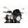 Plexi na motorku PUIG RETROVISION 9561N karbónový vzhľad čierna