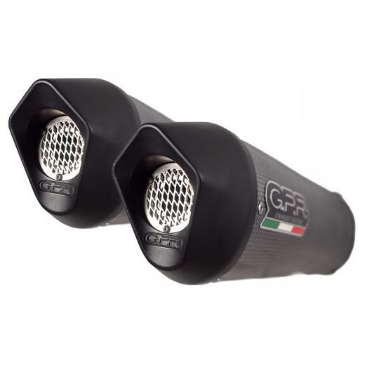 DUAL SLIP-ON EXHAUST GPR FURORE EVO4 E4.Y.214.FUPO MATTE BLACK INCLUDING REMOVABLE DB KILLERS AND LINK PIPES