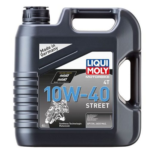 LIQUI MOLY MOTORBIKE 4T 10W40 STREET, POLOSYNTETICKÝ MOTOROVÝ OLEJ 4 L