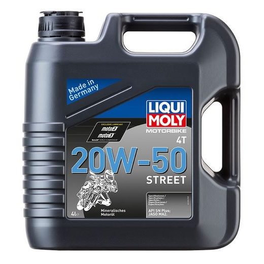 LIQUI MOLY MOTORBIKE 4T 20W50 STREET, MINERÁLNÍ MOTOROVÝ OLEJ 4 L