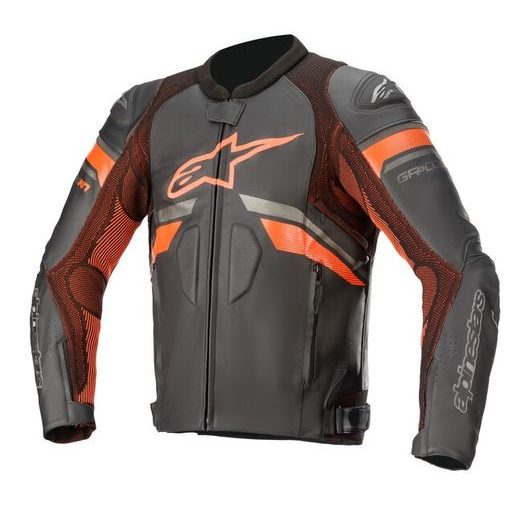 BUNDA GP PLUS R RIDEKNIT, TECH-AIR 5 KOMPATIBILNÝ, ALPINESTARS (ČERNÁ/ČERVENÁ FLUO) 2023