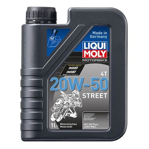 LIQUI MOLY MOTORBIKE 4T 20W50 STREET, MINERÁLNÍ MOTOROVÝ OLEJ 1 L