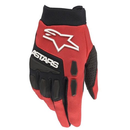 RUKAVICE FULL BORE, ALPINESTARS (ČERVENÁ/ČERNÁ) 2024