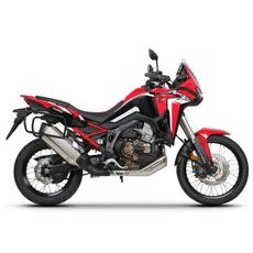 KOMPLETNÍ SADA ČERNÝCH HLINÍKOVÝCH KUFRŮ SHAD TERRA BLACK, 48L TOPCASE 36L/47L BOČNÍ KUFRY, VČETNĚ MONTÁŽNÍ SADY A PLOTNY SHAD HONDA CRF 1100 AFRICA TWIN