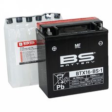 BEZÚDRŽBOVÁ MOTOCYKLOVÁ BATERIE BS-BATTERY BTX16-BS-1 (YTX16-BS-1)