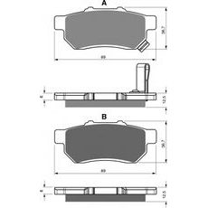 BRZDOVÉ DESTIČKY GOLDFREN 341 S33 OFF-ROAD REAR