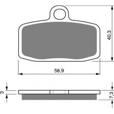 BRZDOVÉ DESTIČKY GOLDFREN 307 AD OFF-ROAD FRONT