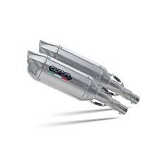 DVOJITÁ KONCOVKA VÝFUKU SLIP-ON GPR FURORE-X INOX D.64.FXSC MATNÁ ČERNÁ