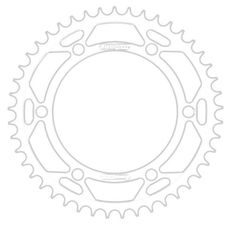 ŘETĚZOVÁ ROZETA SUPERSPROX RFE-1244:52-BLK ČERNÝ 52 ZUBŮ, 428