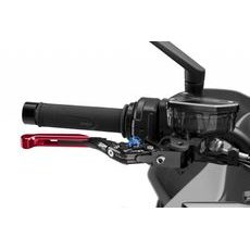 PÁČKA BRZDY BEZ ADAPTÉRU PUIG 4.0 414RNA ROZŠIŘITELNÁ SKLÁDACÍ ČERVENÁ/MODRÁ