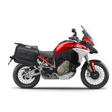 KOMPLETNÍ SADA ČERNÝCH HLINÍKOVÝCH BOČNÍCH KUFRŮ SHAD TERRA BLACK, 36L/47L SHAD DUCATI MULTISTRADA 1200 V4