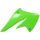 Spoilery chladiče POLISPORT 8410500007 (pár) zelená 05 pro KAWASAKI KX 250 (F) 4T 2004-2005