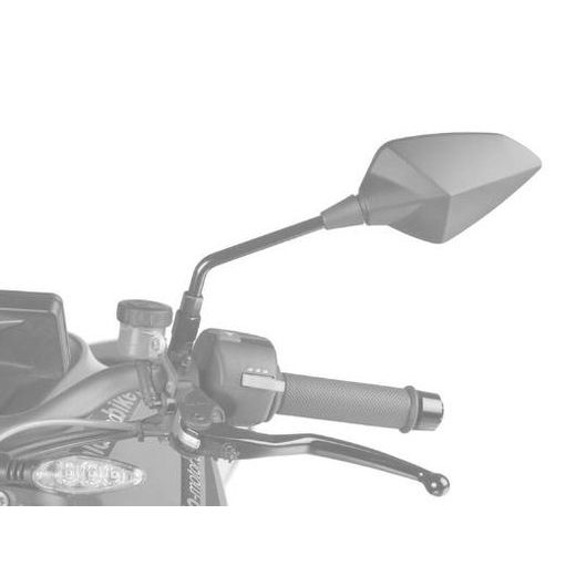 ZPĚTNÉ ZRCÁTKO PUIG RS1 70° FAIRING FITTING 7346C KARBONOVÝ VZHLED PRAVÝ