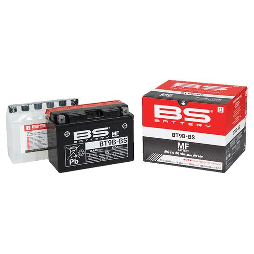 BEZÚDRŽBOVÁ MOTOCYKLOVÁ BATERIE BS-BATTERY BT9B-BS (YT9B-BS)