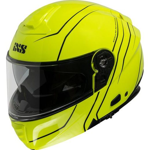 FLIP-UP HELMET IXS IXS 460 FG 2.0 X15901 NEON YELLOW - BLACK XS