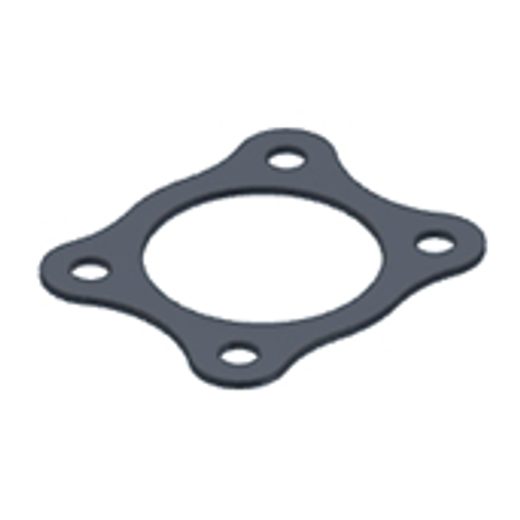 GRAPHITE PLATE GASKET MIVV 50.73.043.1 FOR FLANGE (4 HOLES)