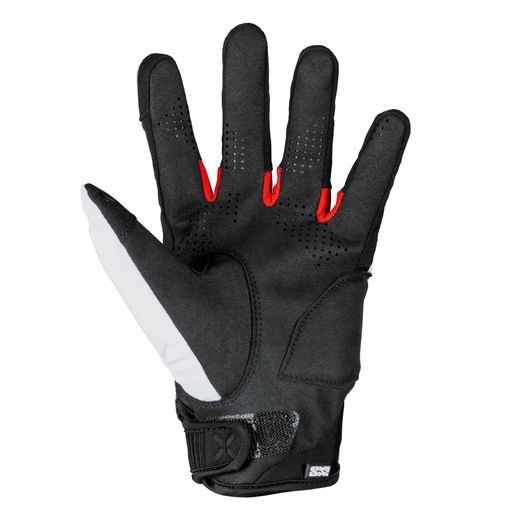 RUKAVICE IXS VENTURE-AIR 2.0 X4-050207 SNĚHOVĚ BÍLÁ - ČERVENÁ - UHELNĚ ČERNÁ 3XL