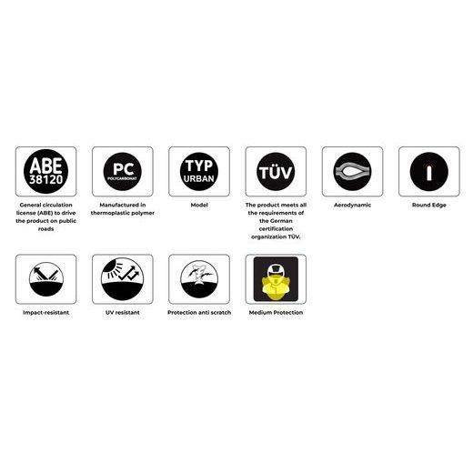 PLEXI ŠTÍT PUIG URBAN 22770W PRŮHLEDNÝ