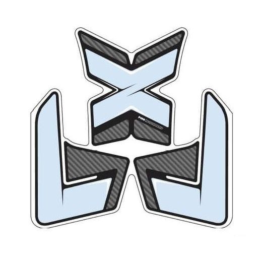 TANKPAD PUIG SPECIFIC 8439C KARBONOVÝ VZHLED S BOČNÍ ČÁSTÍ