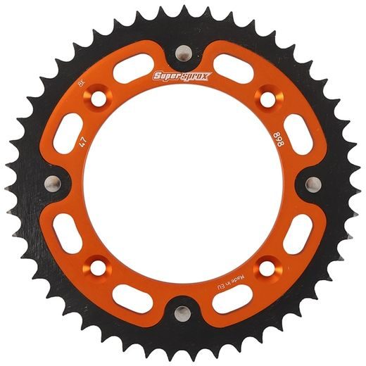 ŘETĚZOVÁ ROZETA SUPERSPROX STEALTH RST-898:47-ORG ORANŽOVÁ 47 ZUBŮ, 428