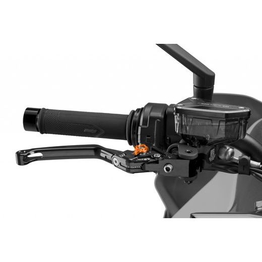 PÁČKA BRZDY BEZ ADAPTÉRU PUIG 4.0 4110NT SKLÁDACÍ ČERNÁ/ORANŽOVÁ