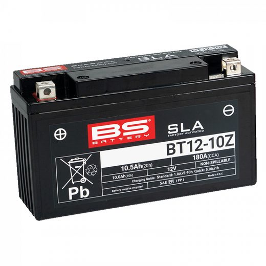 TOVÁRNĚ AKTIVOVANÁ MOTOCYKLOVÁ BATERIE BS-BATTERY BT12-10Z (FA)