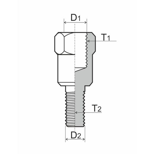 ADAPTÉR NA ZPĚTNÉ ZRCÁTKO RMS 121850070 M8 RH - M10 LH